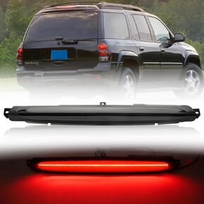 NSLUMO Led استبدال ضوء الفرامل الثالث لسيارة Chevy TrailBlazer GMC Envoy 2002-2009 LED مركز الفرامل الثالث ارتفاع جبل مصباح إيقاف عدسة مدخنة أحمر CHMSL 15201921 in Kuwait