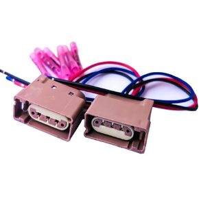 2PCS 3 Pin Connector for 3S4T-14A464-DA 14A464-DA 92227810 WPT-1167 F150 Headlamp Light Socket Pigtail Connector Brake Tail Lamp Turn Signal Parking