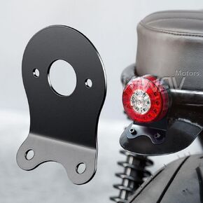 KiWAV Tail Rear Brake Stop Light Lamp Round LED 3 Inches Red Amber Turn Signals (Requires 2) for Custom Motorcycle Cafe Racer ATV UTV Chopper Bobber Buggy Flush Mount Pack of 1 Piece