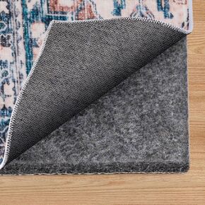 BALEINE Felt Non Slip Rug Pads, Extra Large 1/4" Thick Felt and Rubber Backing, Shock Absorbing Carpet Pad for All Carpets and Hardwood Floors (5x7 Ft)