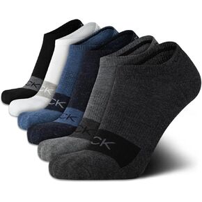 Calvin Klein Men's Low Cut Socks - 6 Pack Performance Cushion Comfort No Show Socks - Athletic Socks for Men (7-12)