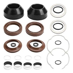 Fork Rebuild Kit Seals Bearings Bushings fit for Softail Dyna Wide Glide 41mm Front Fork Rebuild Kit Front Fork Bushing for Road King Rocker C Blackline Replaces# 0403-0022