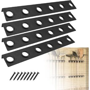 4PCS Trailer Rack,Landscape Truck Trailer Rack,Heavy Duty 6-Tools Hand Rack Landscaping Shovel Holder for Truck Trailers & Garage with Rubber Grommets and Mounting Hardware Accessories