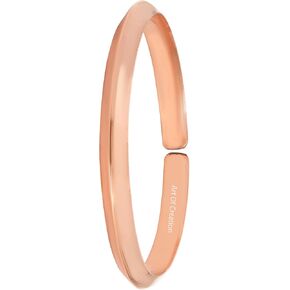Art Of Creation Pure Copper Bracelet handmade Cuff for Men and Women Plain Solid Bangle Adjustable Kada From India For Unisex