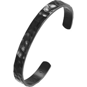 VNOX Viking Cuff Bracelet for Men - Viking Thunder Hammer Cuff Bracelets for Men Boys,Norse Mythology Warrior Symbol Bangle Amulet Talisman Jewelry