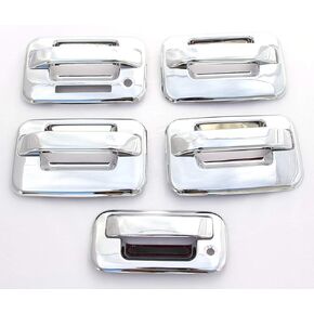 ABS Chrome Door Handle Covers with Keypad and Tailgate Covers with Keyhole for 2004-2014 Ford F-150 (4 Doors)