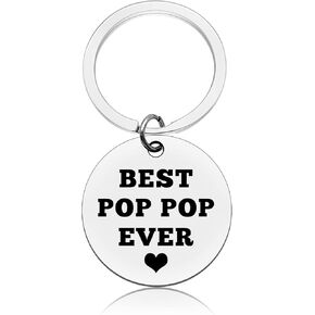 Vadaka Grandpa Keychain from Granddaughter Granddad Gifts from Grandson Granddaughter Fathers Day Jewelry for Granddad Grandfather Keychain Jewelry Birthday Gifts from Grandson Papa Keychain Gift