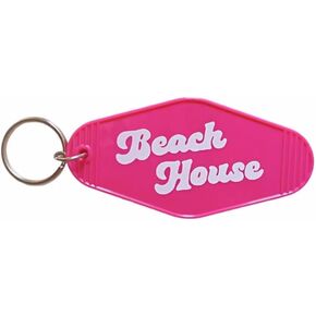 Beach House Keychain Blue Beach House Motel Key Ring New Home Key Chain for Women