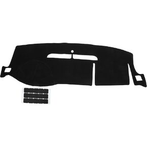 Dash Cover Kit Compatible for Chevrolet Avalanche 2007-2013, Durable Polyester Black Center Console Dashboard Cover Pad Carpet with Sticker