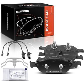 A-Premium Front Ceramic Disc Brake Pads Set Compatible with Audi A6 2017-2018, A6 Quattro 2012-2019, A7 Quattro 2012-2018, A8 Quattro 2013-2018, S7 2015-2016, 2.0L 3.0L 4.0L, 4 Pcs