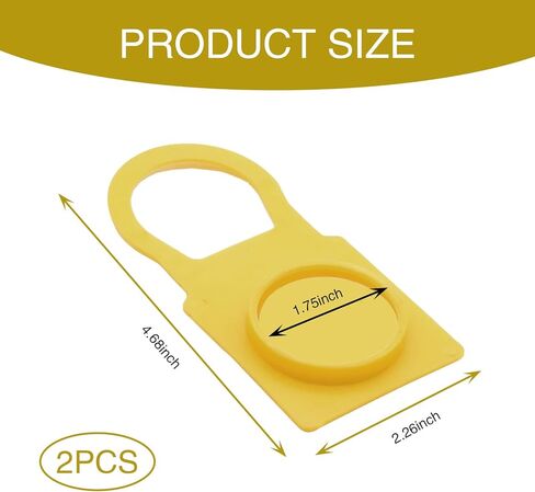 قطعتان من غطاء خزان تبريد محرك السيارة، حماية مثالية مانعة للتسرب، غطاء تدفق الاسترداد OE 52079331 55111074AA، متوافق مع جيب كرايسلر دودج رام (أصفر) in Kuwait