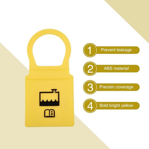 قطعتان من غطاء خزان تبريد محرك السيارة، حماية مثالية مانعة للتسرب، غطاء تدفق الاسترداد OE 52079331 55111074AA، متوافق مع جيب كرايسلر دودج رام (أصفر) in Kuwait