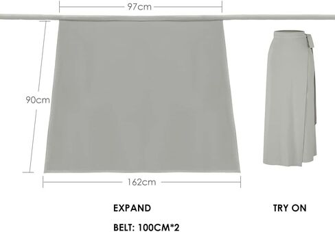 OHRAIN Women's UPF 50+ Cover Up Beach Sun Protection Dress Lightweight Long Skirts YLD3M134 in Saudi Arabia