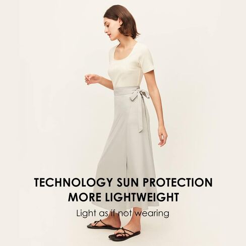 OHRAIN Women's UPF 50+ Cover Up Beach Sun Protection Dress Lightweight Long Skirts YLD3M134 in Saudi Arabia