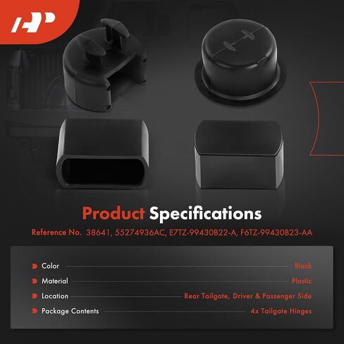 A-Premium Tailgate Hinge Pivot Bushing Insert Kit Compatible with Ford F-150 F-250 F-350 F-450 F-550 F-Super Duty & Dodge Ram 1500 2500 3500 & Lincoln Mark LT, 55274936AC E7TZ99430B22A F6TZ99430B23AA in Saudi Arabia