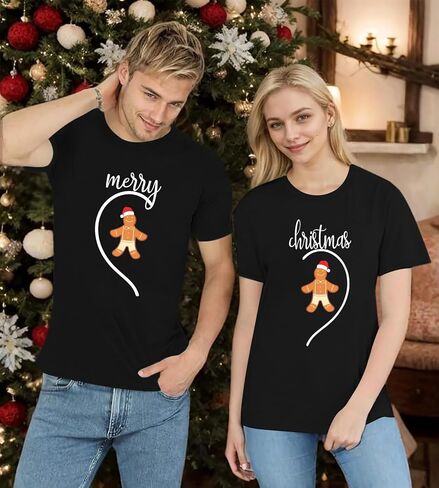 Couples Christmas Shirts I Have Everything I Need Matching Shirt Him and Her T Shirt Honeymoon Tees Short Sleeve Tops in Kuwait