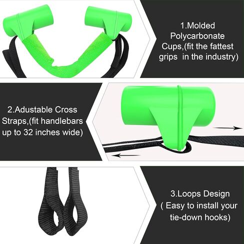 Handlebars Straps for 32" Handlebars, Compatible with 32505 Black Bar-Harness II Easily Adjustable to Maintain Vehicle Stability and Safety During Transportation in Saudi Arabia