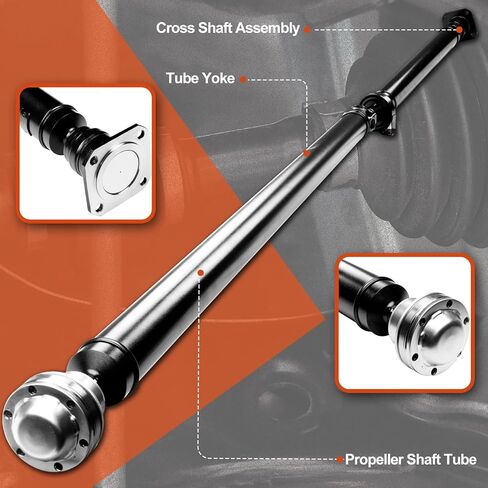 Rear Drive Shaft Prop Shaft Driveshaft Assembly Compatible with Ford Explorer 2011-2018, Police Interceptor, Taurus X & Lincoln MKS & Mercury Sable, Automatic Trans, Replace OE 8G1Z4R602A in Kuwait