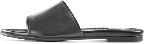 JATAREA Women’s Slip-On Flat Sandals with Round Open Toe | Dressy Summer Slides for Women in Kuwait