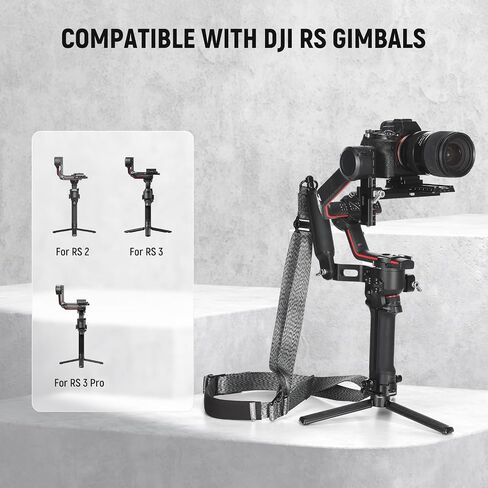 NEEWER RS4 RS3 Gimbal Shoulder Strap, Weight Reducing Adjustable Padded Strap with Baseplate Quick Release QD Buckle, Compatible with DJI RS4 RS4 Pro RS3 RS3 Pro RS2 Sling Handle, Camouflage, GA018 in Saudi Arabia