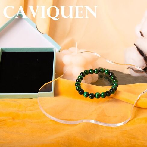 Natural Gemstone Bracelet,8mm/6mm Round Beads Stretch Bracelet 6.5" Unisex Jewelry Birthday Gifts for Girl Women in Saudi Arabia