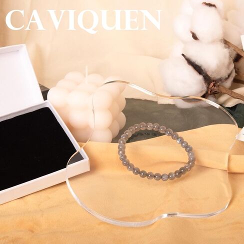 Natural Gemstone Bracelet,8mm/6mm Round Beads Stretch Bracelet 6.5" Unisex Jewelry Birthday Gifts for Girl Women in Saudi Arabia