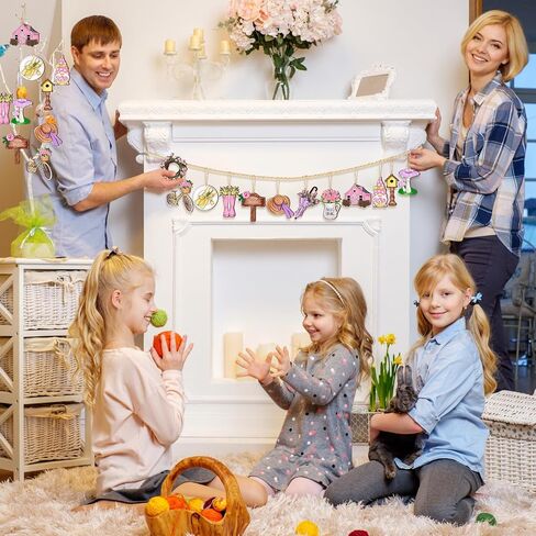 36 Pcs Summer Spring Ornaments for Tree Flower Daisy Wooden Ornaments Retro Spring Hanging Decorations Decorative Spring Wood Cutouts Tags Crafts with String for Tree Home Party Craft Decor (Floral) in Saudi Arabia