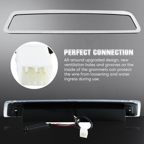 مصباح الفرامل الثالث LED مصباح البضائع مصباح فرامل عالي التركيب مناسب لدودج رام 1500 2009-2017 ومناسب لدودج رام 2500/3500 2010-2017 (عدسة دخان) in Kuwait