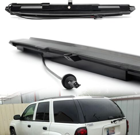 NSLUMO Led استبدال ضوء الفرامل الثالث لسيارة Chevy TrailBlazer GMC Envoy 2002-2009 LED مركز الفرامل الثالث ارتفاع جبل مصباح إيقاف عدسة مدخنة أحمر CHMSL 15201921 in Kuwait