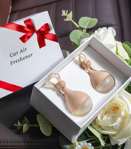 معطر هواء السيارة، ملحقات السيارة، موزع عطر معلق، تقنية إزالة الروائح الكريهة، عطر قوي، عطر يدوم طويلاً، مناسب للرجال والنساء، صندوق هدايا in Saudi Arabia
