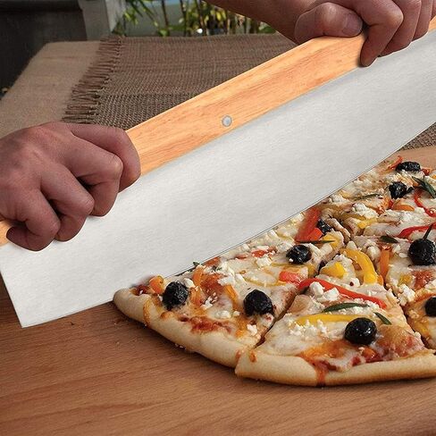 4 PCS Rectangle Pizza Stone Set, 15" Large Pizza Stone for Oven and Grill with Pizza Peel(OAK), Pizza Cutter & 10pcs Cooking Paper for Free, Baking Stone for Pizza, Bread in Kuwait