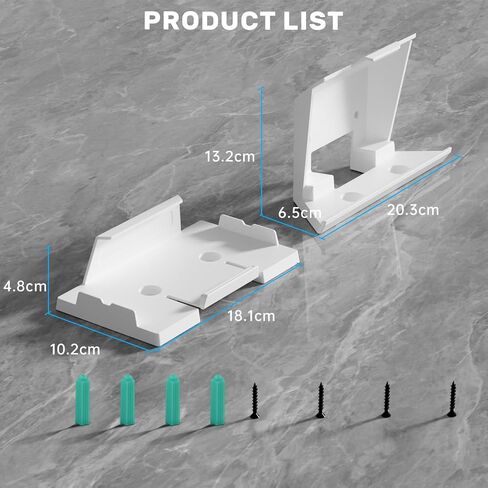 Wall Mount for Starlink Gen 2, Router Wall Mount Star Link Internet Kit Satellite Brackets Aluminum Alloy Frosted Holder for Starlink Mesh Router V2 Mesh Router in Saudi Arabia