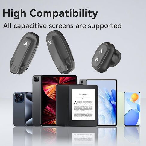 [مشبكين] جهاز التحكم عن بعد لجهاز Kindle Paperwhite ملحقات جهاز التحكم عن بعد لجهاز Kindle Clip Clicker القابلة لإعادة الشحن لجهاز Ipad Android اللوحي ومشغلات كاميرا الهاتف - اللون الوردي in Kuwait