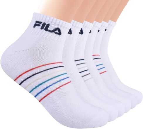 Fila Men's Striped Half Cushion Quarter Socks in Saudi Arabia