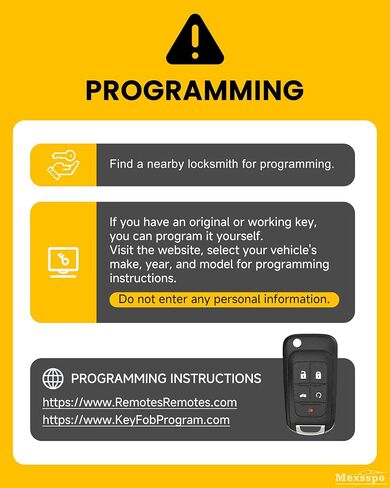 Car Key Fob Replacement for Chevy: Keyfob Replacement Fits for Chevy Cruze Equinox Malibu GMC Terrain Buick Encore Accessories Keyless Entry Remote Control (5 Buttons-01) in Saudi Arabia