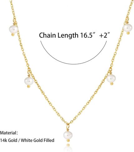 Bohemia Beaded Beads Choker Necklace,Daisy Flower Necklace,Dainty Pearl Necklaces 18K Gold Plated Necklace for Women Handmade Trendy Jewelry Gift in Saudi Arabia