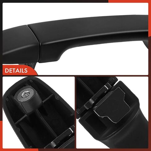 مقبض باب خارجي من جانب الراكب الأمامي A-Premium متوافق مع Toyota Prius وPrius V وSienna وAvalon وVenza & Subaru Outback وForester وImpreza وLegacy وXV Crosstrek وScion tC وiQ، باللون الأسود in Saudi Arabia
