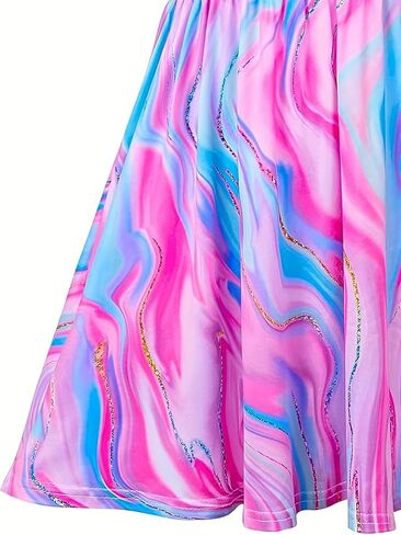 Bow Dream 2 Pack Girls Cute Cartoon Dresses for Girls Party Birthday Long Sleeve Kids Clothes in Kuwait