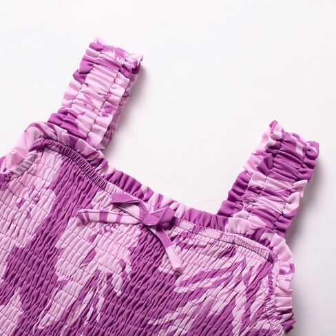 GRACE KARIN Girls Floral Maxi Dress Square Neck Wide Straps Smocked Summer Spring Flowy Dress 5-14Y in Kuwait