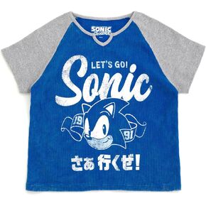 SEGA Sonic The Hedgehog Girls T-Shirt Little Kid to Big Kid Sizes (4-14-16)