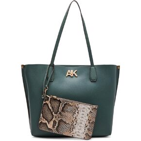 Anne Klein Large AK Turn Lock Tote, Rosemary