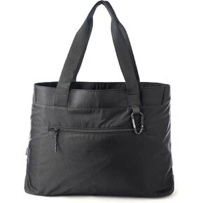 Universal Tote Bag, Foldable Nylon Shoulder Bag for Work and Errands - Water Bottle Holder, Multiple Pockets