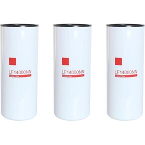 3 Pack LF14000NN Oil Filter Compatible with Cummins ISX ISM QSX QSM QST X15 M11 Diesel Engines Lube Filter Replace OE# 4367100 LF9080 P559000 LF9001 BD7154 57746XD 600-211-1340