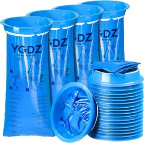 Vomit Bags Disposable, YGDZ 22 Pack Barf Bags Emesis Bags Puke Throw up Nausea Bags for Car Motion Travel, Pregnant Women, Kids, Taxis Drivers, 1000ml