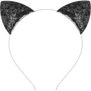 DDazzling Glitter Cat Ears Headwear, Halloween Cosplay Party Favors