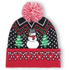 Halloween Christmas Festival Funny Knit Beanie Cuffed ​Plain Knited Hat Holiday Warm Snow Caps Funny Party Beanie Hats