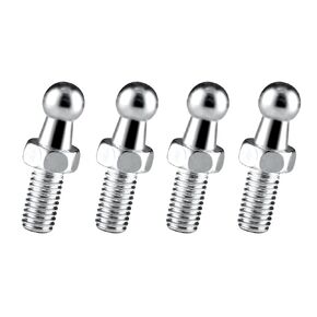 4Pcs 13mm Ball Studs Screws with M10 Ball Screws, Fits for 13mm Ball Sockets Ball End Fitting Gas Struts