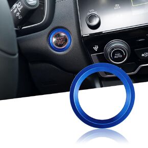 TOMALL Engine Start Stop Push Button Cover Trim Compatible with Honda CRV 2016-2022 HRV Aluminum Car Keyless Engine Ignition Button Cap Decoration Accessories Ring (Red)