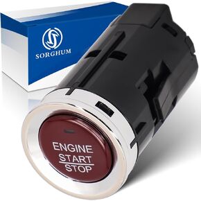Sorghum Engine Start Stop Switch Button - Ignition Switch Push Button Compatible with 2016 2017 2018 Honda HR-V 10 Pins Replace# 35881-T4N-702 35881-T4N-701 35881-T4N-H02 35881-T4N-H01