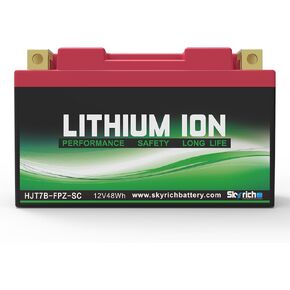 بطارية ليثيوم LiFePO4 للدراجات النارية HJT7B-FPZ-C، 12V 4Ah 240A، DUCATI، 39540601A، جزء OEM الأصلي، Superbike، Powersports